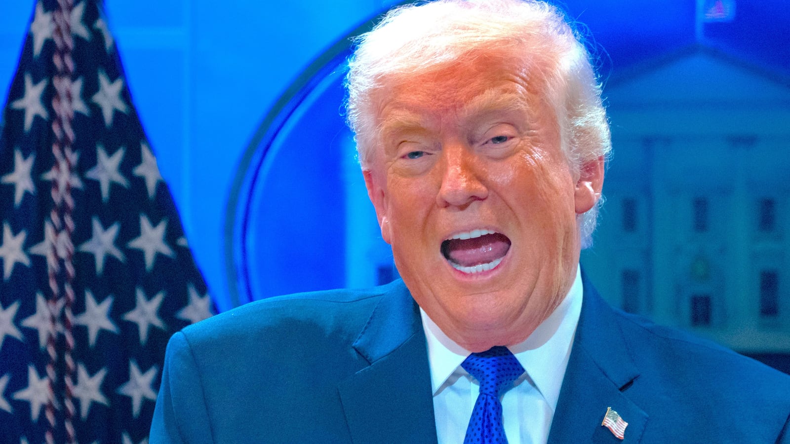 President Donald Trump speaks to reporters during a news conference on tariffs on Friday, Feb. 20, 2026 at the White House in Washington, D.C.