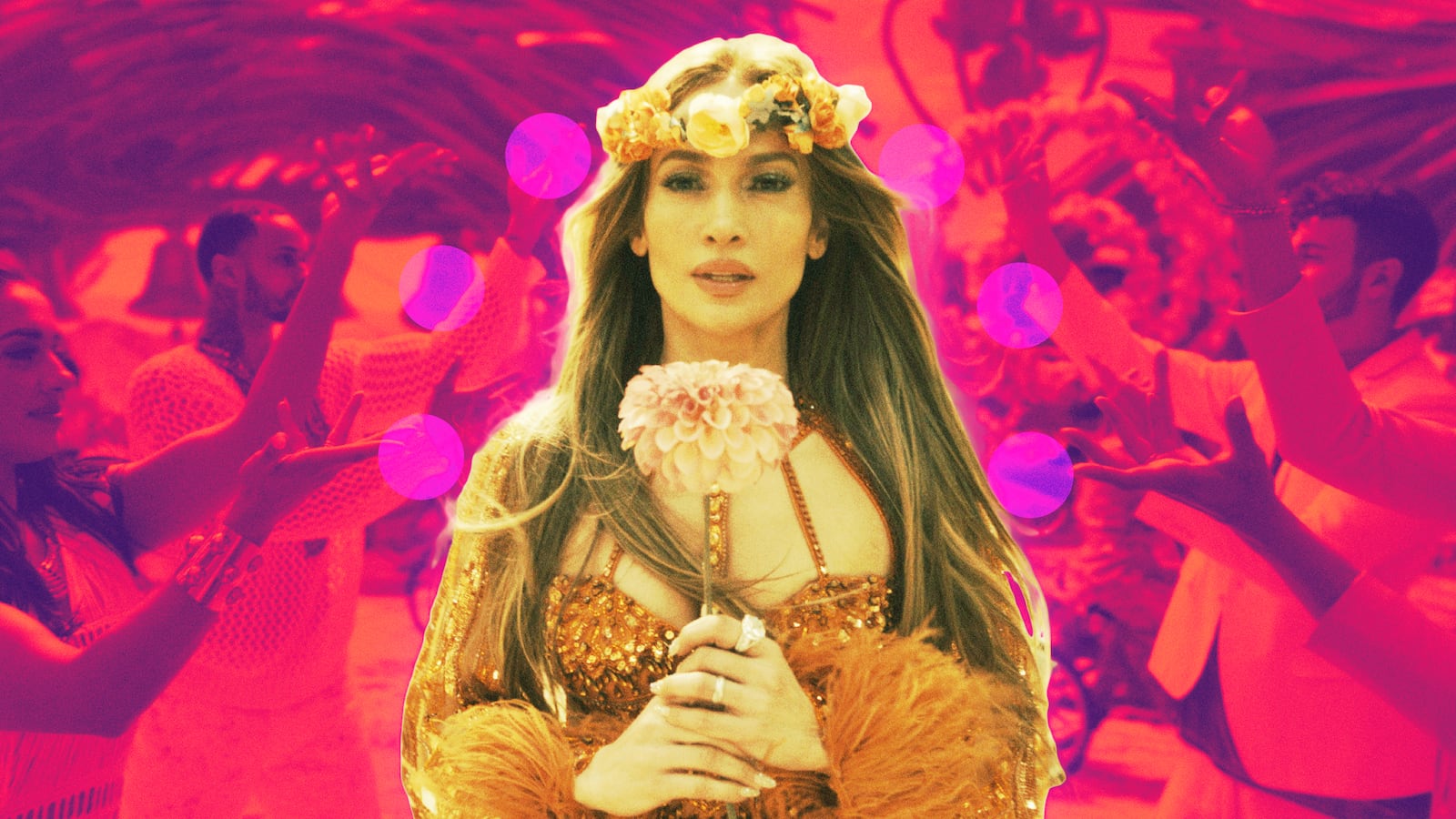 A photo illustration of Jennifer Lopez