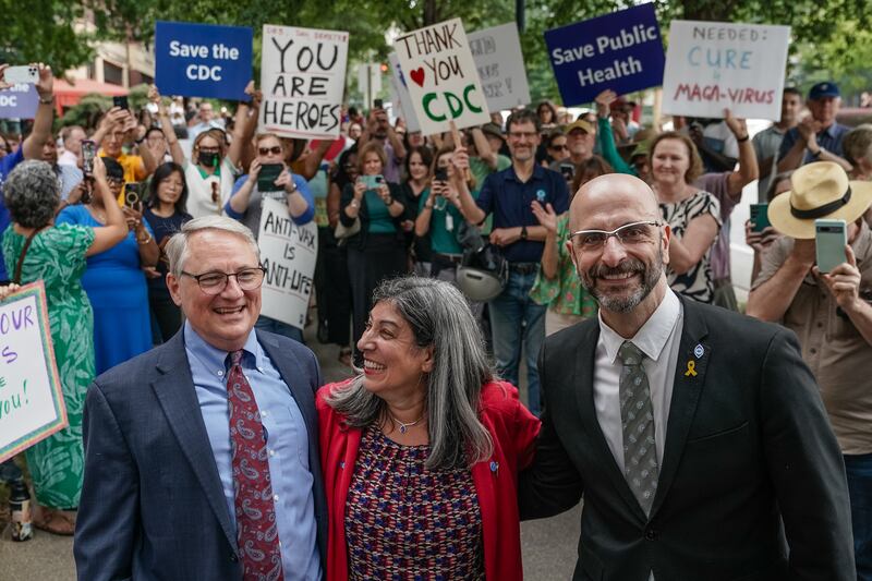 Dan Jernigan, Deb Houry, and Demetre Daskalakis