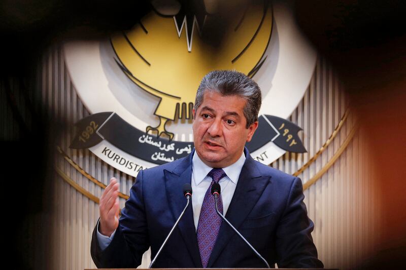 Kurdistan Prime Minister Masrour Barzani.