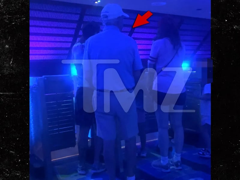Sen. Lindsey Graham in line for Space Mountain at Disney World's Magic Kingdom. *TMZ granted permission*