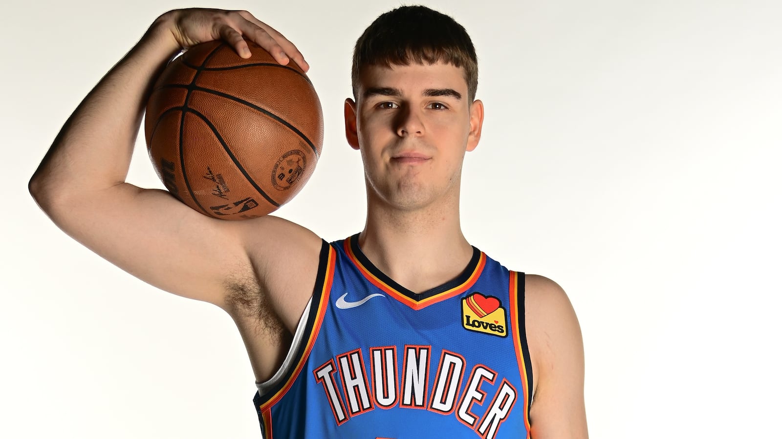 Nikola Topic #44 of the Oklahoma City Thunder poses for a portrait.