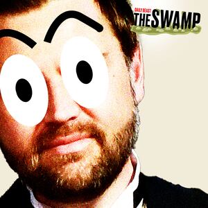 JD and Usha Vance with shocked cartoon eyes