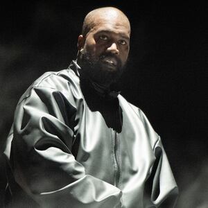 INGLEWOOD, CALIFORNIA - MARCH 14: Rapper Kanye West performs onstage during the "Vultures 1" playback concert during Rolling Loud 2024 at Hollywood Park Grounds on March 14, 2024 in Inglewood, California. (Photo by Scott Dudelson/Getty Images)