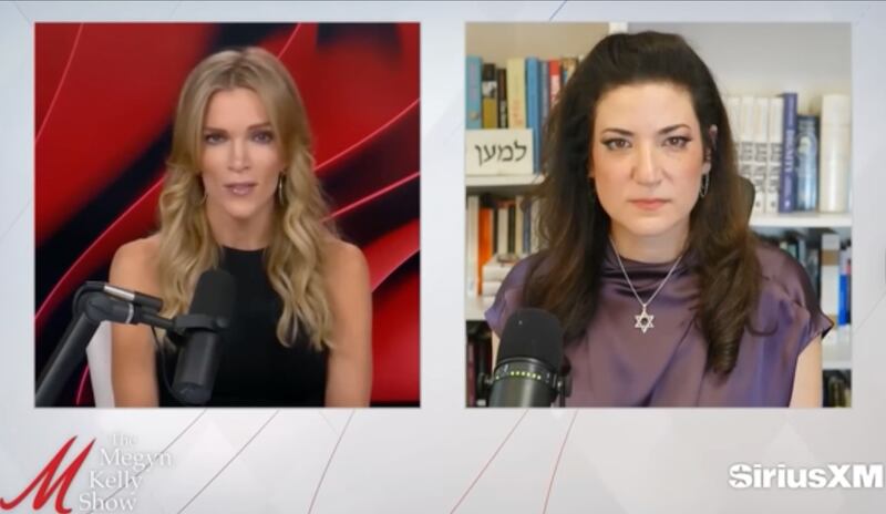 Megyn Kelly’s guest, Batya Ungar-Sargon, remained stone-faced during the bizarre rant, but did not push back.