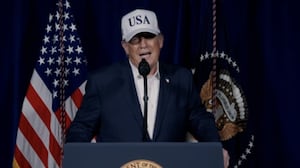 President Donald Trump shared an article about Iranian attempted election interference right after announcing strikes on Iran.