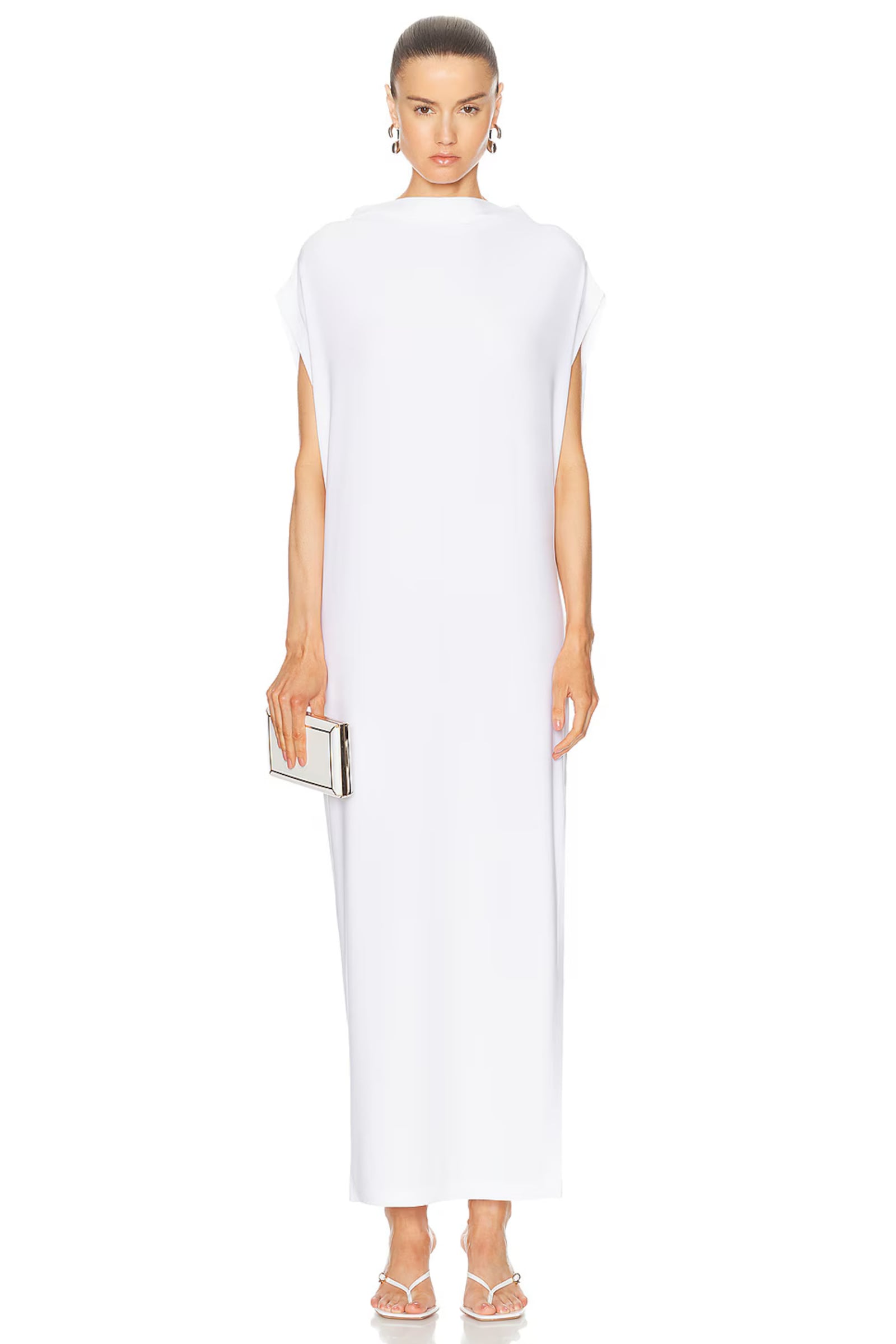 Norma Kamali Sleeveless All in One Side Slit Gown on FWRD