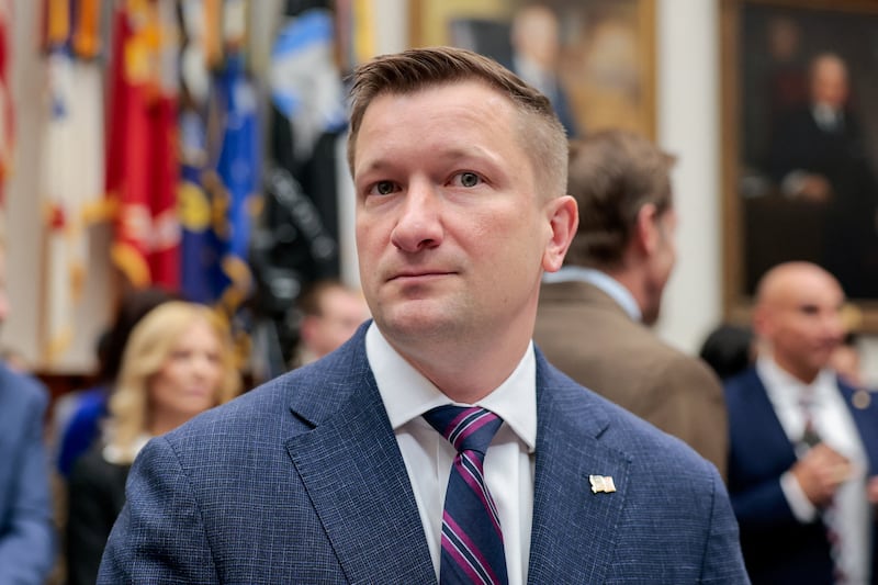 Under Secretary of Defense (Comptroller)/Chief Financial Officer Jules W. Hurst arrives for a House Armed Services Committee hearing on the Department of Defense's FY27 budget request on Capitol Hill in Washington, D.C., U.S., April 29, 2026. REUTERS/Kylie Cooper