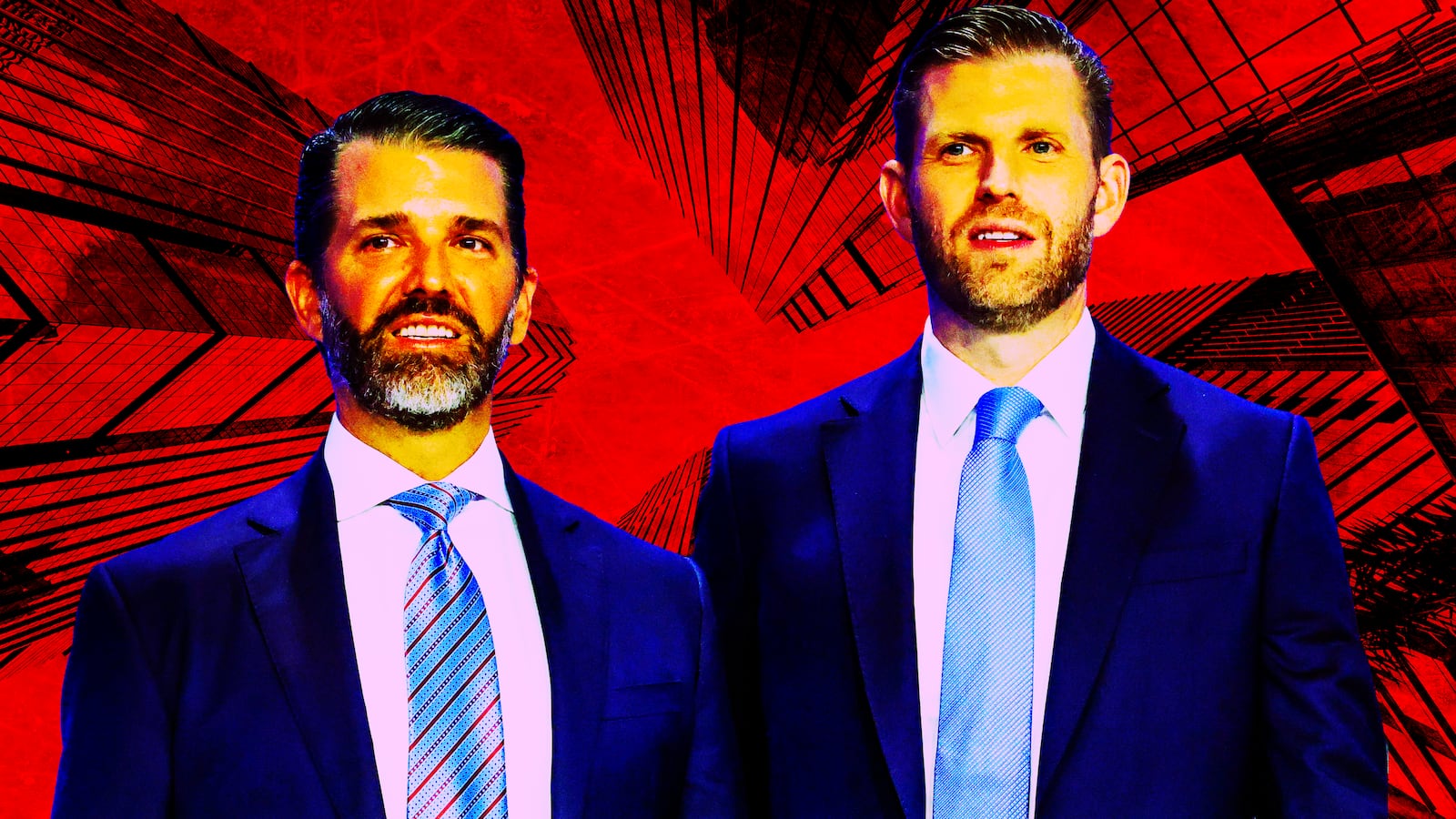 Donald Trump Jr., Eric Trump photo illustration