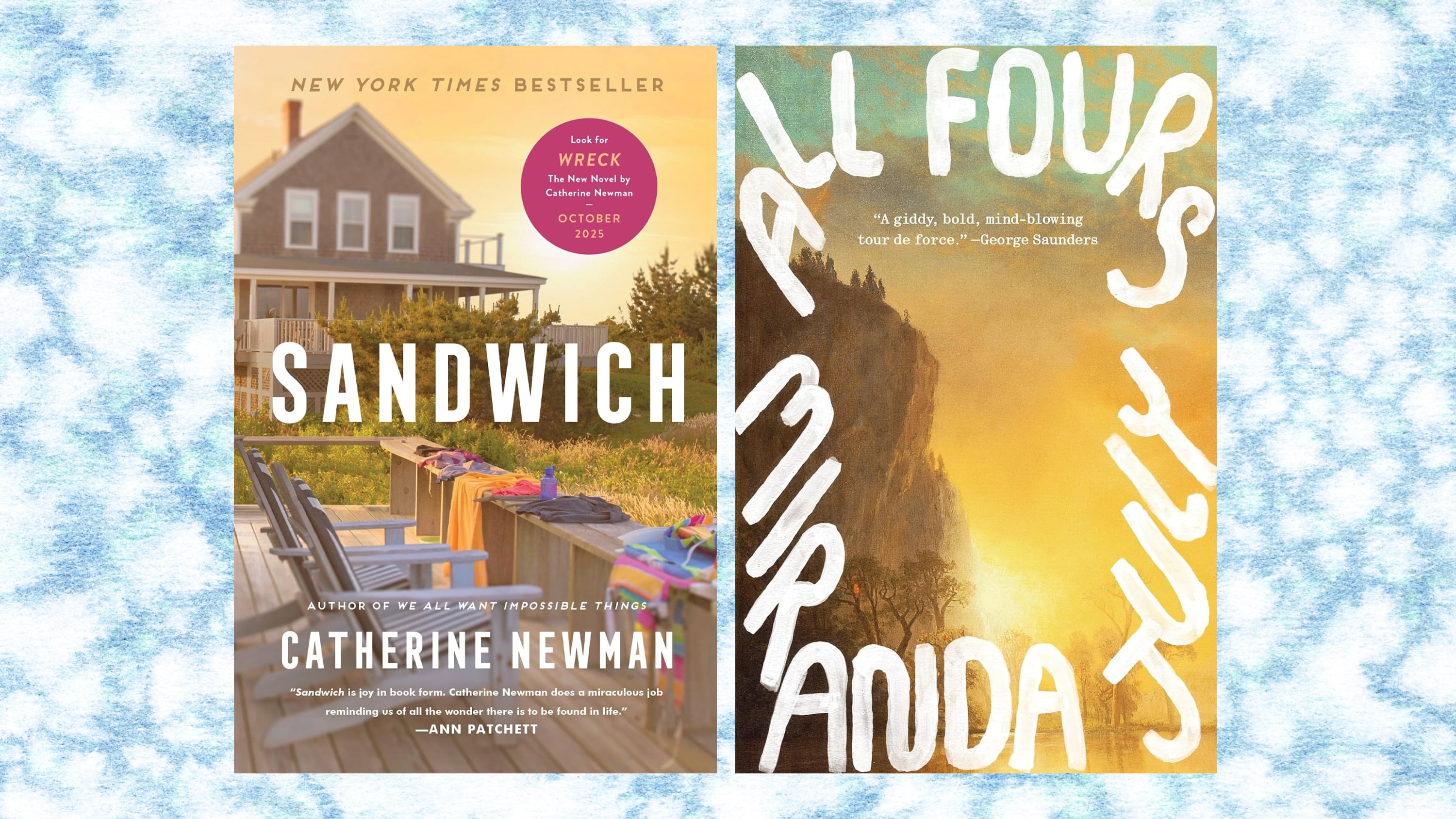 A photo illustration of Sandwich and All Fours.