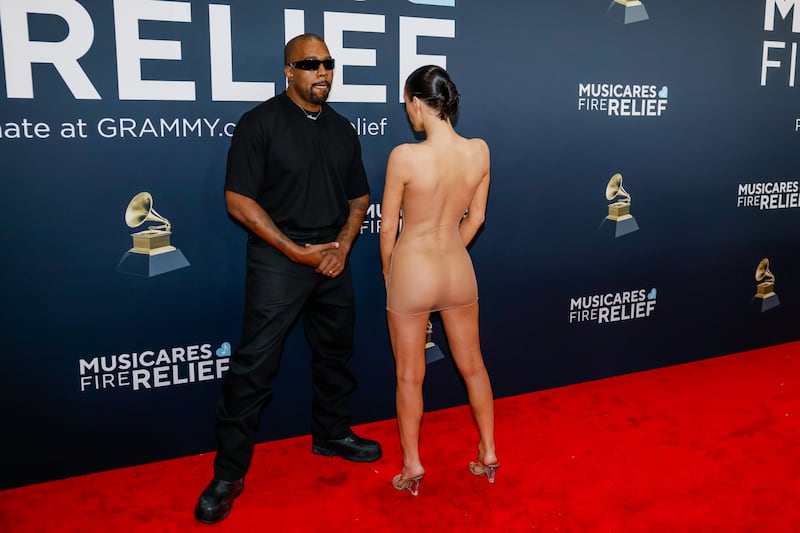 Kanye West and Bianca Censori
