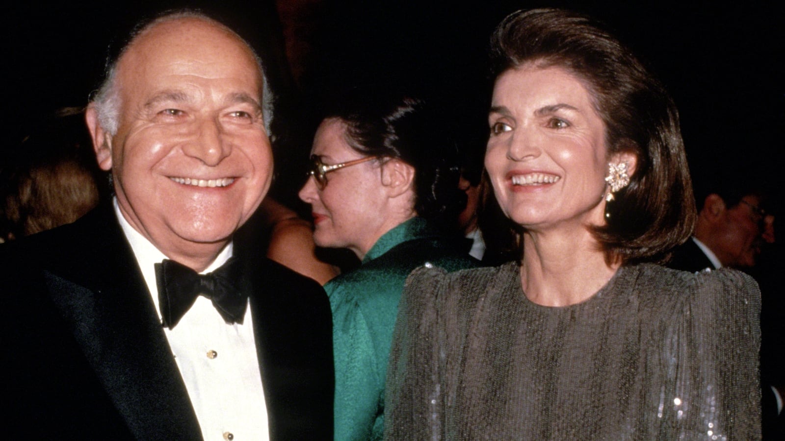 Maurice Tempelsman and Jacqueline Kennedy Onassis in 1986.