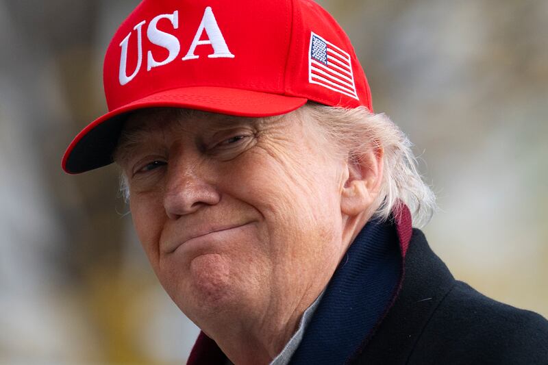 President Donald Trump arrives on the South Lawn of the White House on November 22, 2025 in Washington, DC.