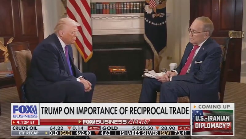 Trump bragged to Fox Business host Larry Kudlow about hiking tariffs on Switzerland because he did not like how the country's leader talked when she called.