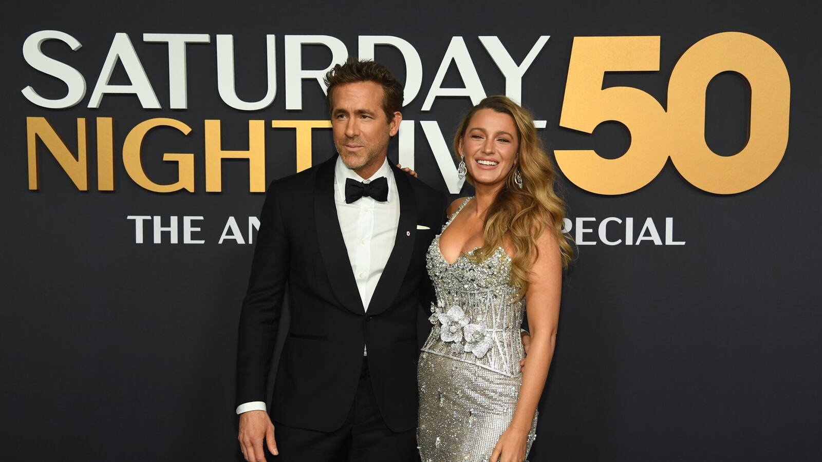 SNL50: THE RED CARPET -- Pictured: (l-r) Ryan Reynolds and Blake Lively on Sunday, February 16, 2025 -- (Photo by NBC/Noam Galai/NBC via Getty Images)