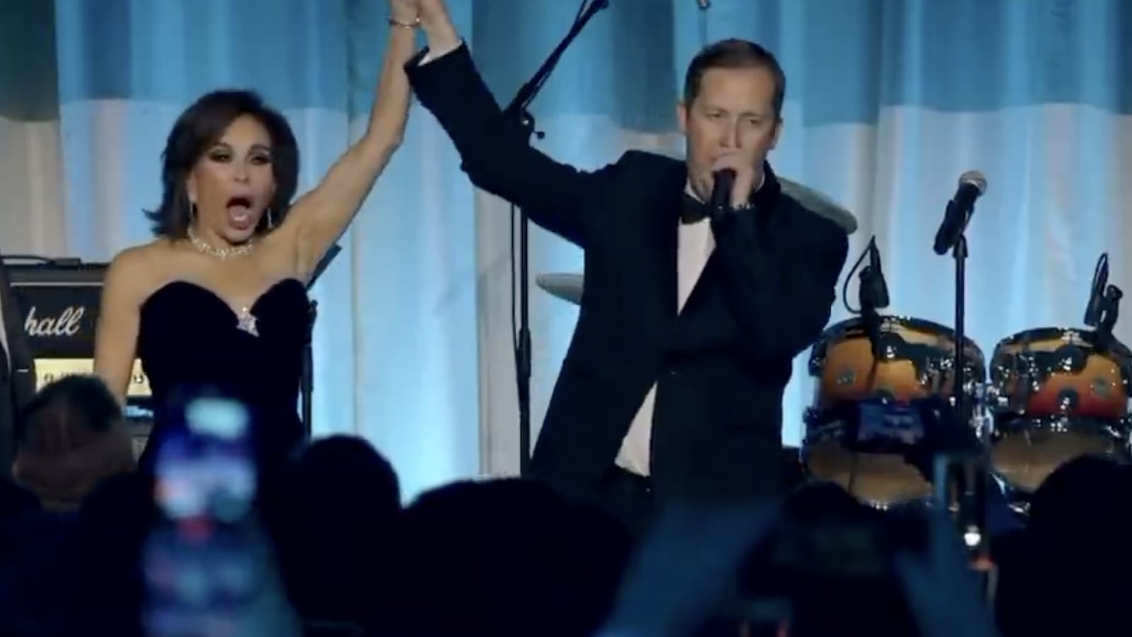 Fox anchor Jeanine Pirro at Turning Point USA’s inaugural ball.