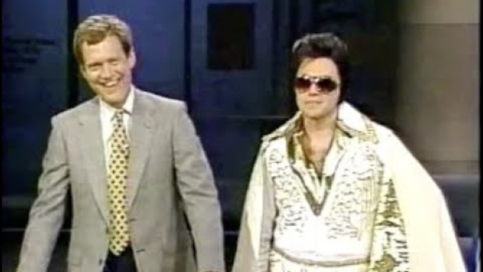 David Letterman and Rick Scheckman.