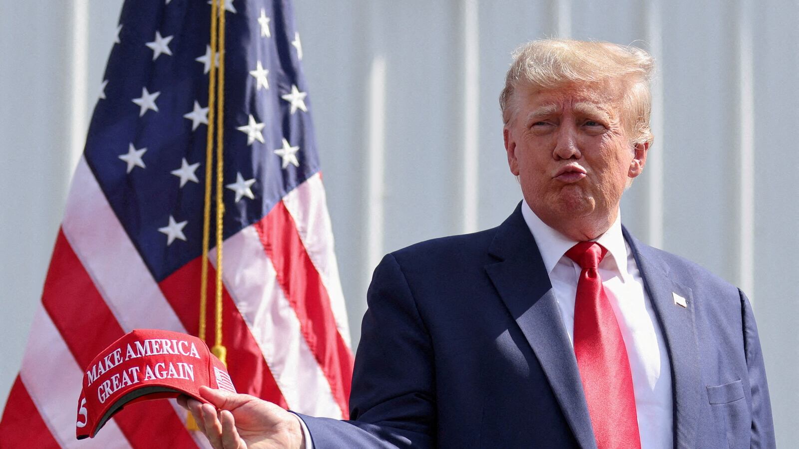 Trump at a rally in Summerville, South Carolina.