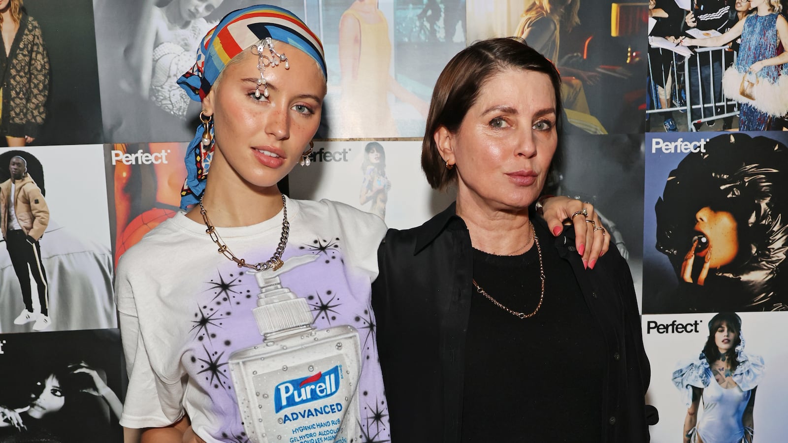 Iris Law and Sadie Frost attend screening of "The Ben Cobb Show" at Everyman Baker Street on April 20, 2022 in London, England.