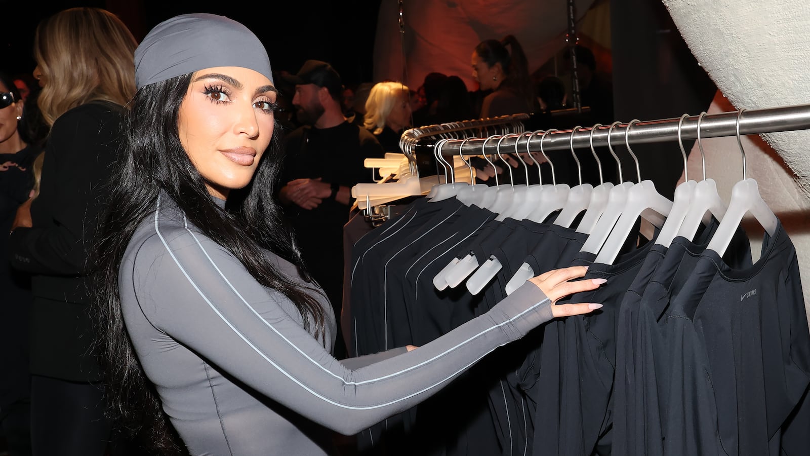 NEW YORK, NEW YORK - SEPTEMBER 24: Kim Kardashian attends the NikeSKIMS Launch Event at Nike House of Innovation on September 24, 2025 in New York City. (Photo by Kevin Mazur/Getty Images for SKIMS)