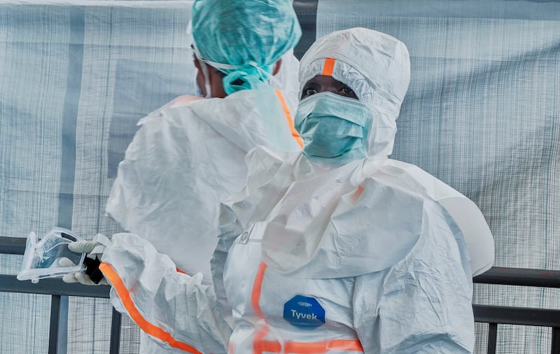 Medical team in personal protective equipment (PPE)