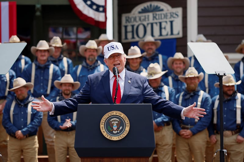 Trump was discussing the Medal of Honor when he wildly veered off-topic.