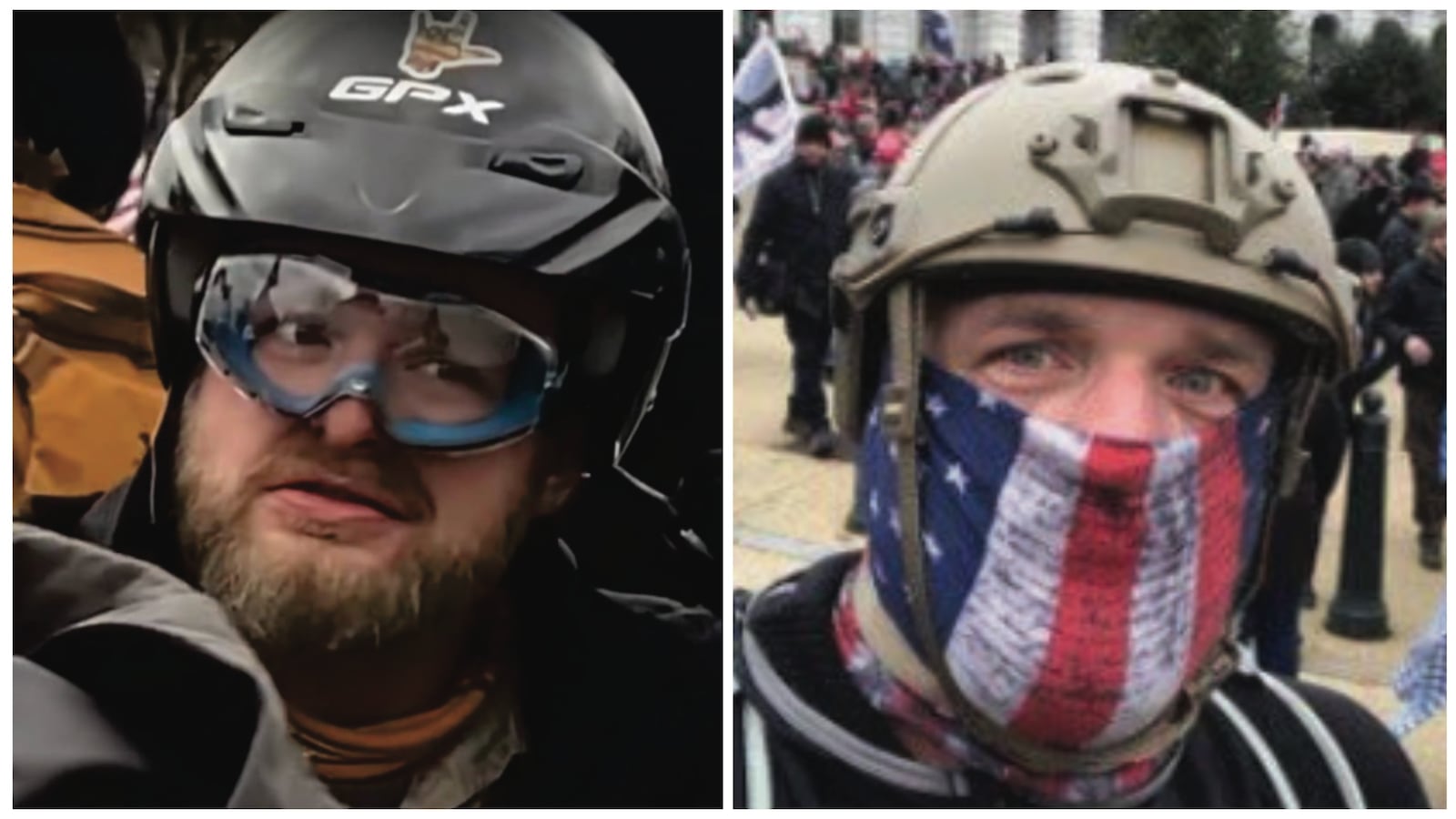 Jared Luther Owens, right, and his co-defendant Jason William Wallis, left.