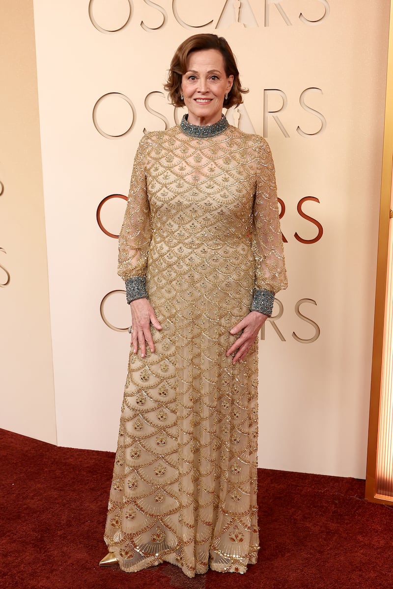 Sigourney Weaver attends the 98th Oscars at Dolby Theatre on March 15, 2026 in Hollywood, California.