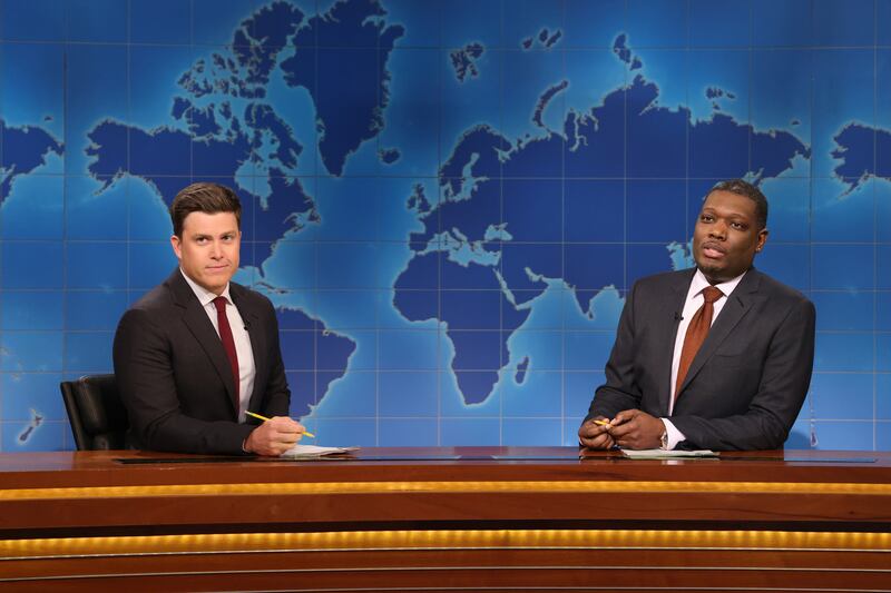 Michael Che during Weekend Update