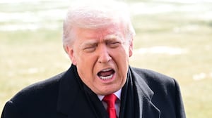 President Donald Trump speaks to reporters before departing the White House in Washington, United States, on January 27, 2026.