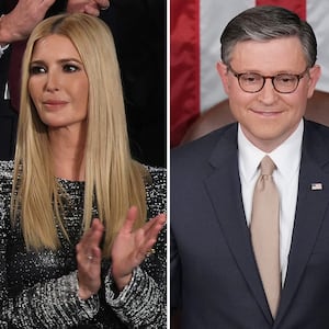 Thomas Massie, Ivanka Trump and Mike Johnson