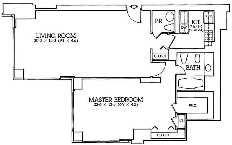 Floor plan of Melania's Trump Tower apartment.
