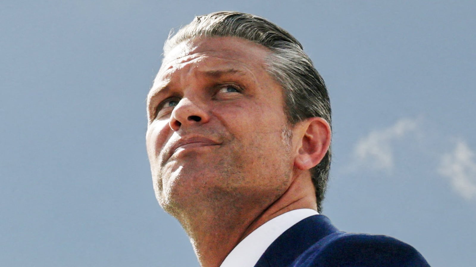 US Defense Secretary Pete Hegseth watches a US Air Force flyover during a ceremony in remembrance of US military prisoners of war and those missing in action (POW/MIA) at the Pentagon in Washington, D.C., US, September 18, 2026.