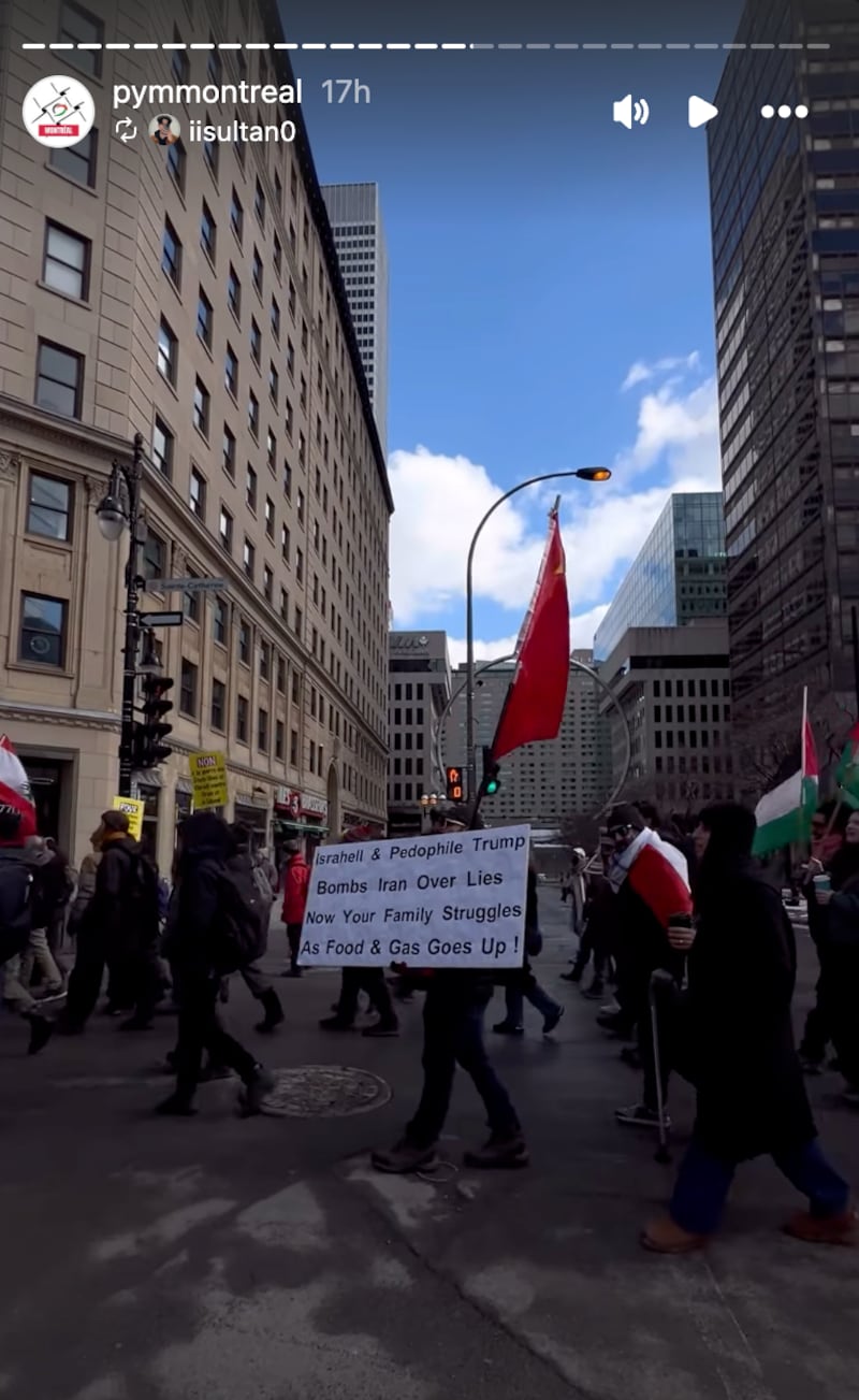 Social media videos showed scathing rebukes of Trump's conflict.