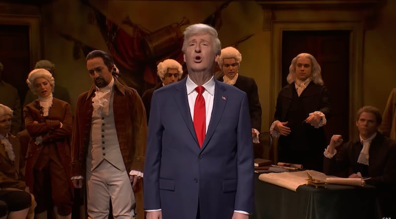 SNL, James Austin Johnson as Trump in Hamilton-inspired cold open