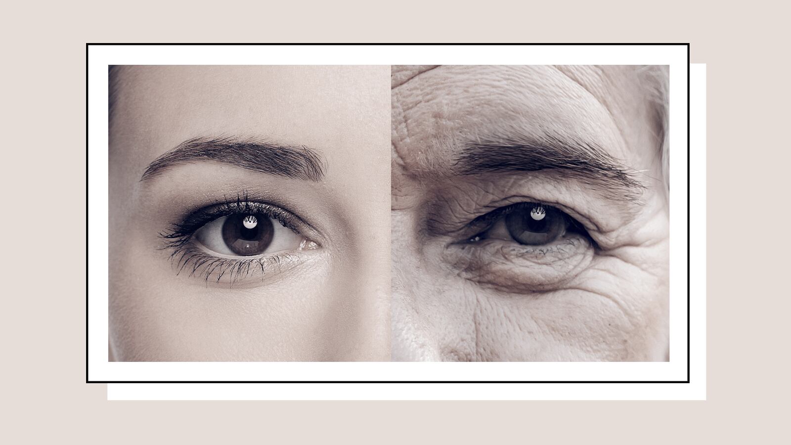 Young and old faces.