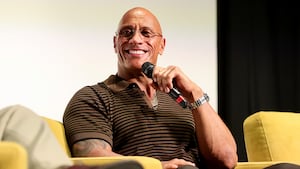 TORONTO, ONTARIO - SEPTEMBER 08: Dwayne Johnson speaks onstage at 'In Conversation With... Dwayne Johnson' during the 2025 Toronto International Film Festival at Royal Alexandra Theatre on September 08, 2025 in Toronto, Ontario.