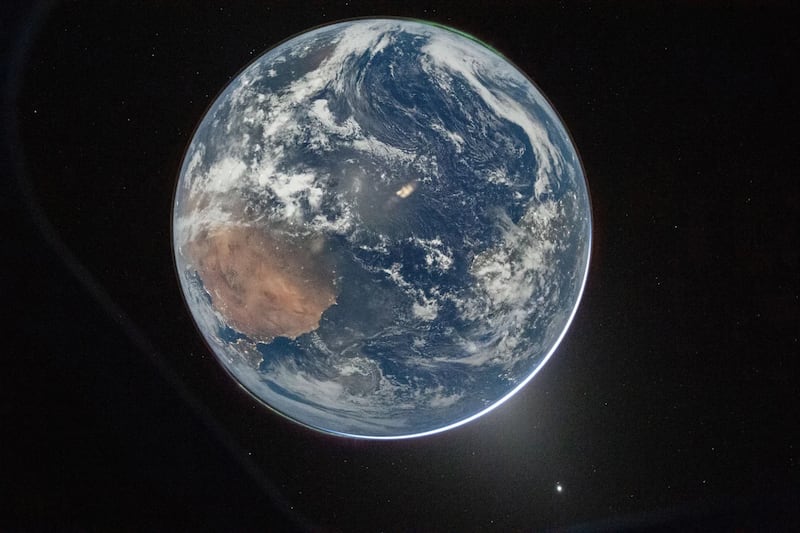 A view of earth from Artemis II. NASA.