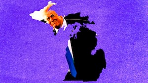 Donald Trump, Michigan photo illustration