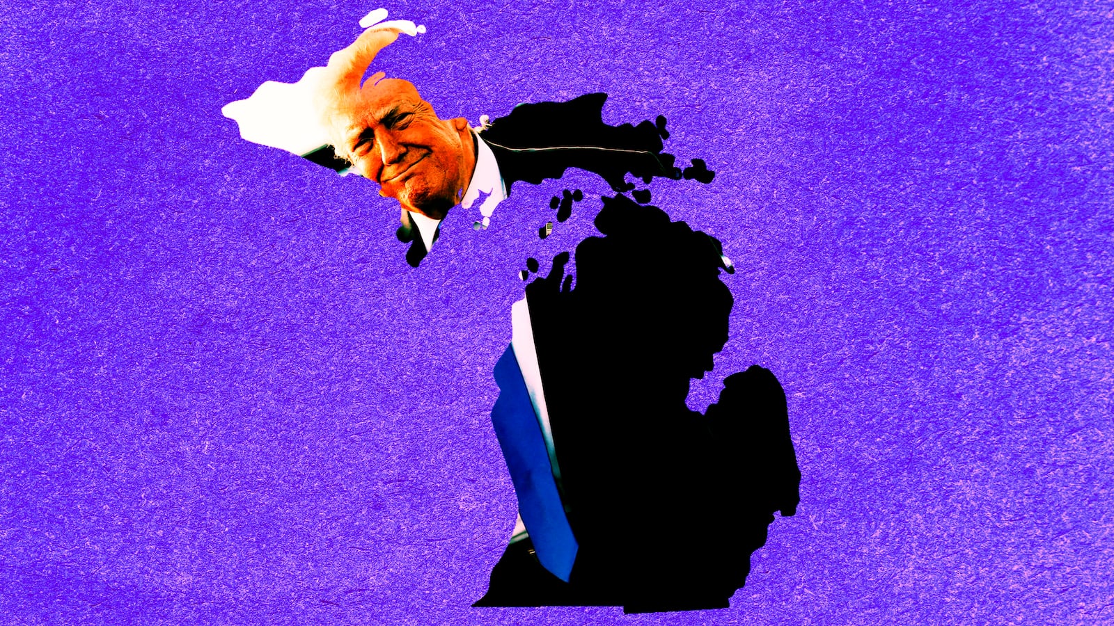 Donald Trump, Michigan photo illustration