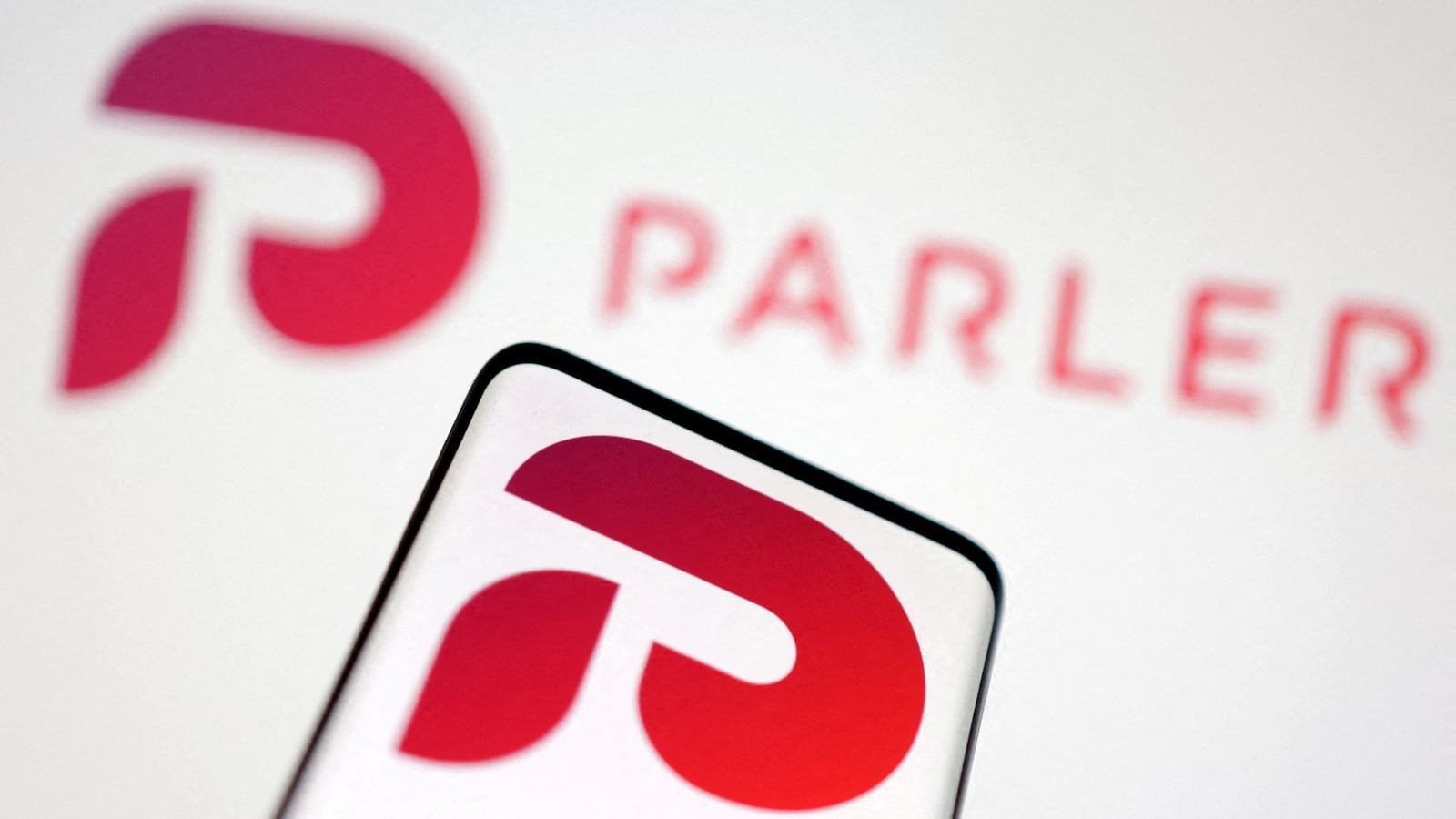 Logos of social media app Parler are seen in this Illustration taken, October 17, 2022.