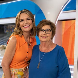 TODAY -- Pictured: Savannah Guthrie and mother Nancy Guthrie on Thursday, June 15, 2023 -- (Photo by: Nathan Congleton/NBC via Getty Images)