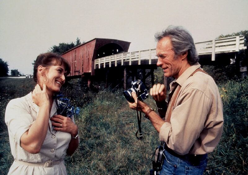 Meryl Streep and Clint Eastwood in "The Bridges of Madison County"