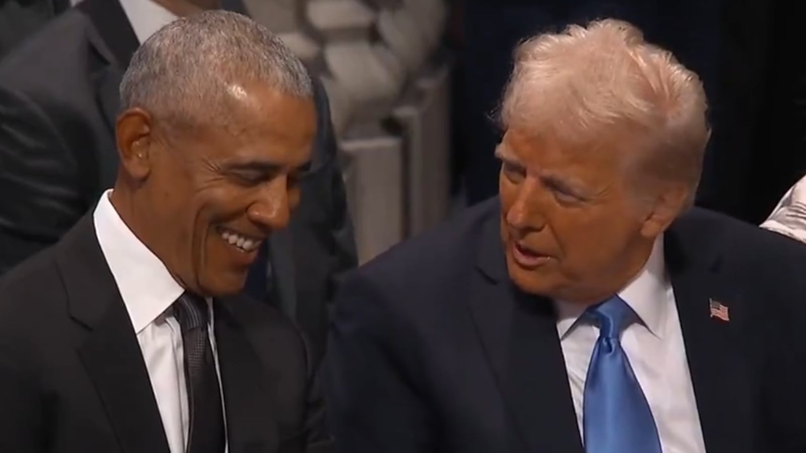 Barack Obama and Donald Trump