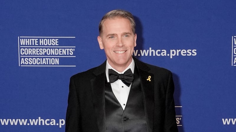 Scott Jennings poses on the red carpet upon arrival for the annual White House Correspondents' Association (WHCA) Dinner in Washington, D.C., U.S., April 26, 2025. Now he is lining up a possible new role.