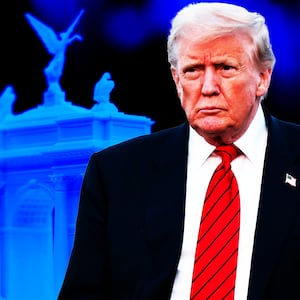 Donald Trump, arch photo illustration
