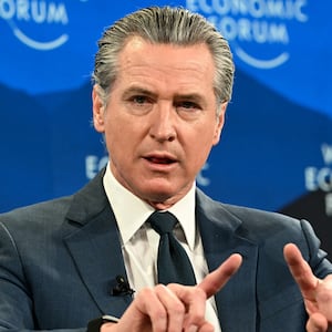 Gavin Newsom and Gregory Bovino