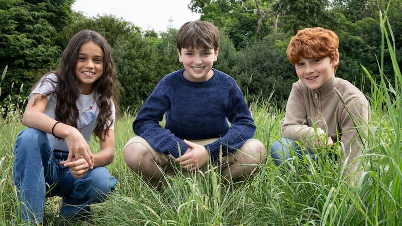 Arabella Stanton, Dominic McLaughlin, and Alastair Stout star in HBO's 'Harry Potter' television series.