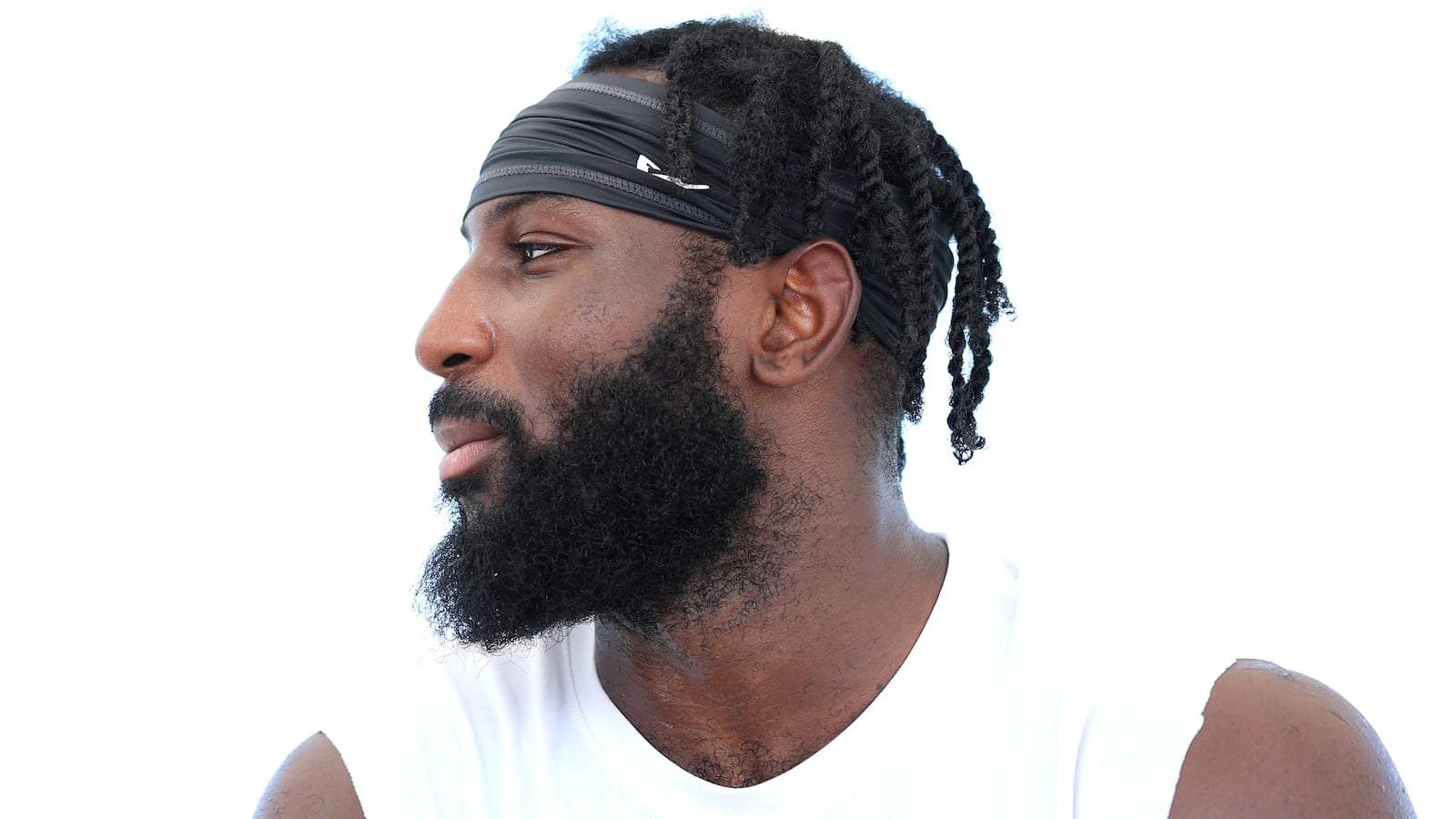 FLORHAM PARK, NEW JERSEY - JULY 28: Kris Boyd #17 of the New York Jets talks to media during training camp at Atlantic Health Jets Training Center on July 28, 2025 in Florham Park, New Jersey.