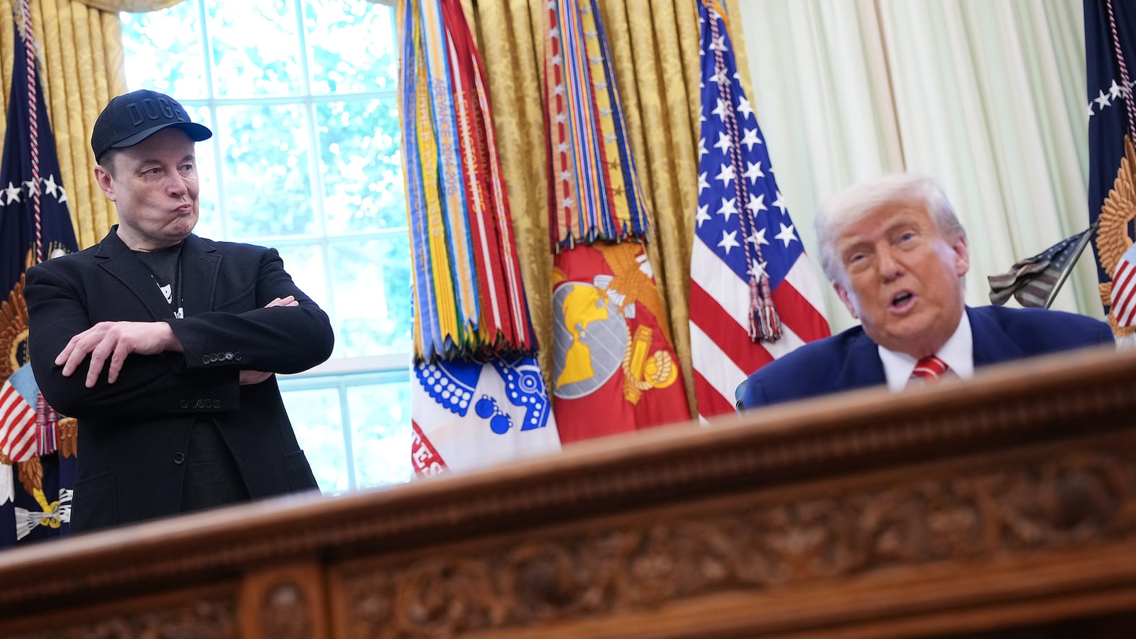 Elon Musk and Donald Trump.